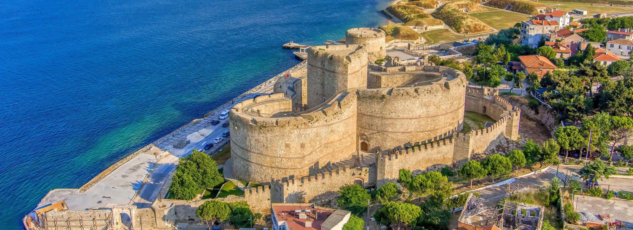 A fortress above the Dardanelles near Kepez
