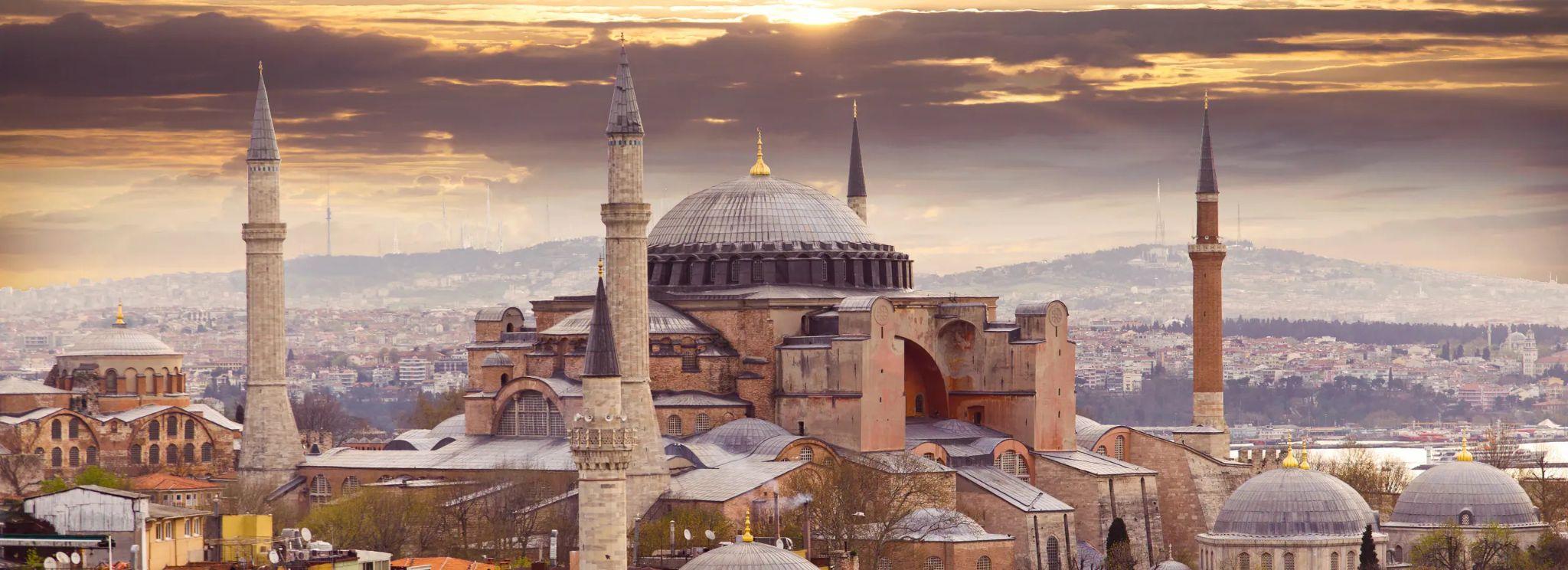 Hagia Sophia and the Istanbul skyline