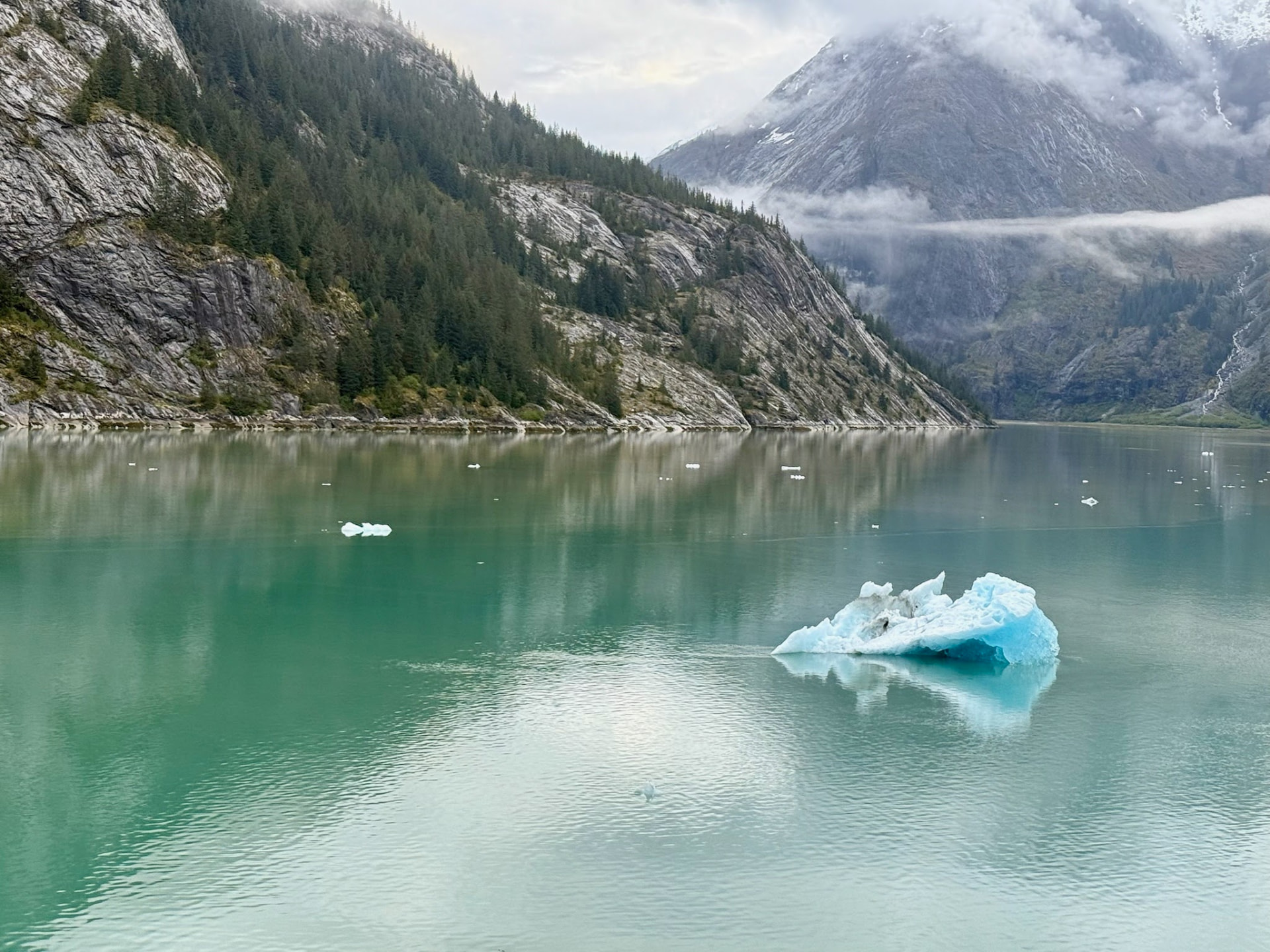 Endicott Arm and Dawes Glacier cruising in On board