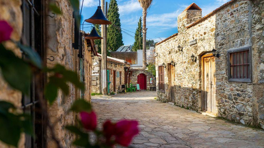 A stone lane in the old quarter at Marmaris, Turkey