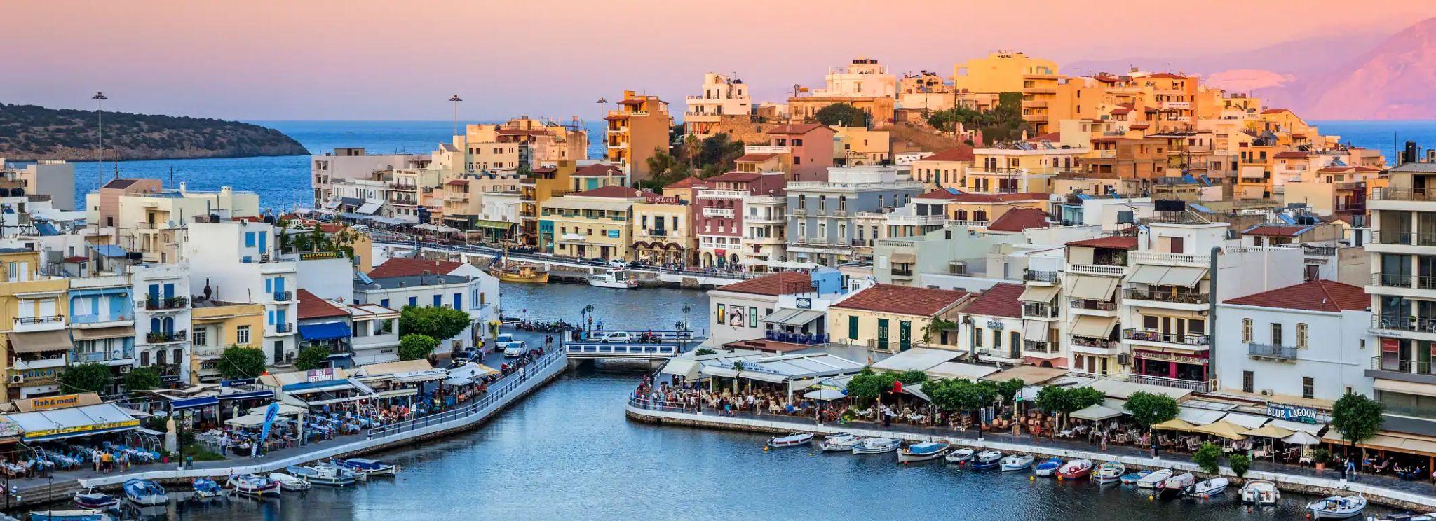 The harbour at Agios Nikolaos, Crete